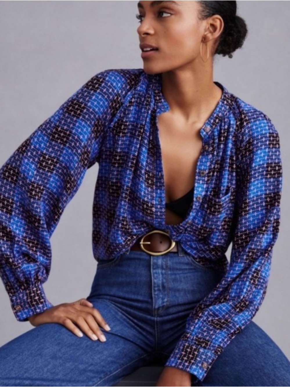 PILCRO Embroidered Plaid Button Up
Size L So Gorgeous!! NWOT